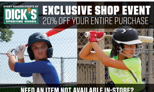 Dick's Sporting Goods Discount Weekend!